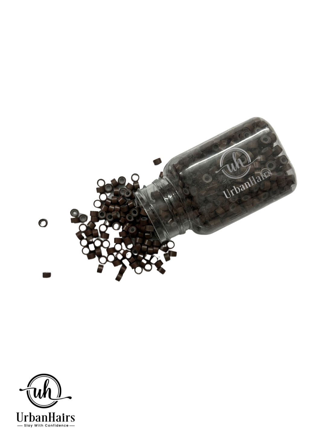 Micro Rings 5 mm Brown Silicone Lined Links for I Tip