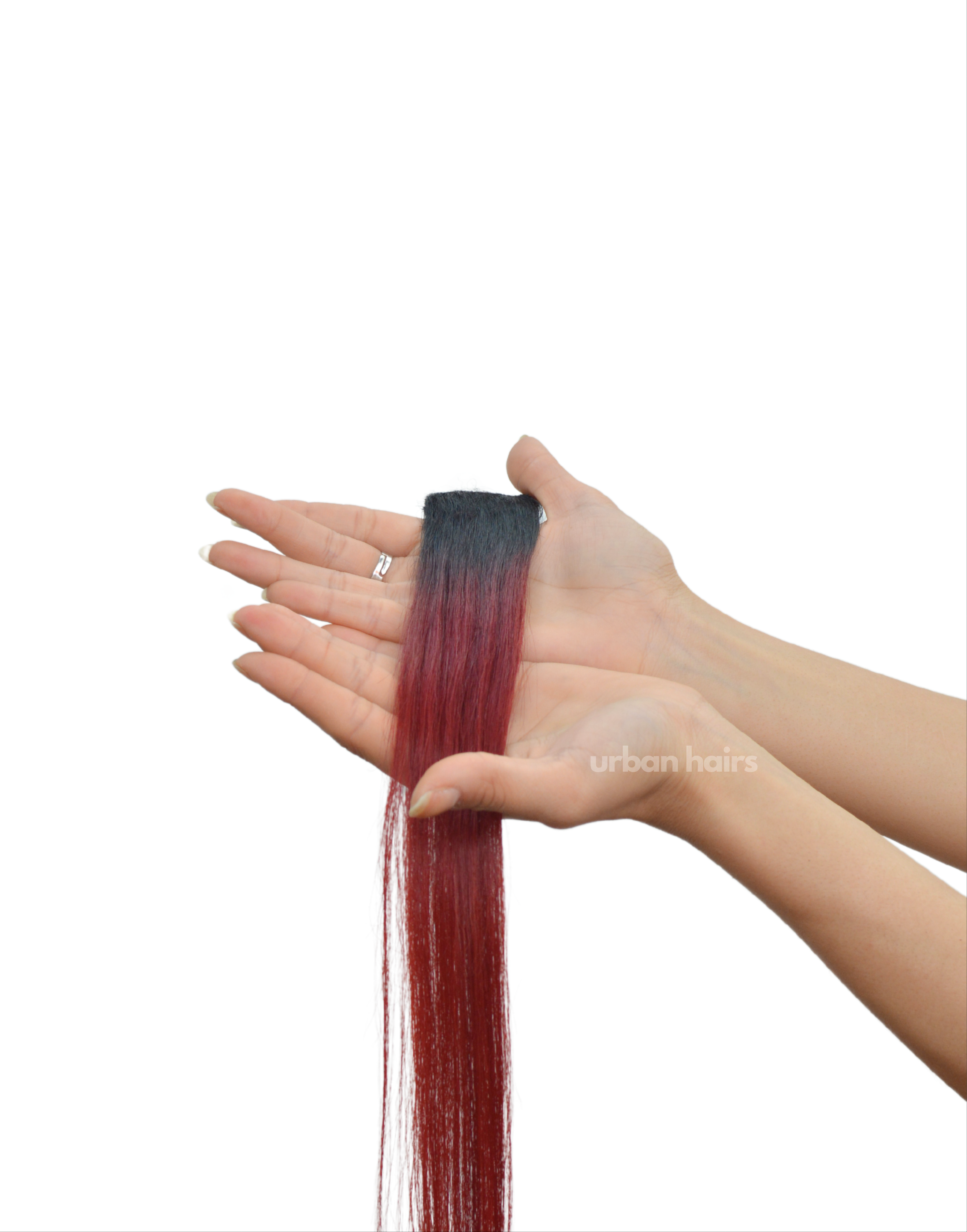 Scarlet Sangria In Hair Streaks | 100% Human Hair Extensions