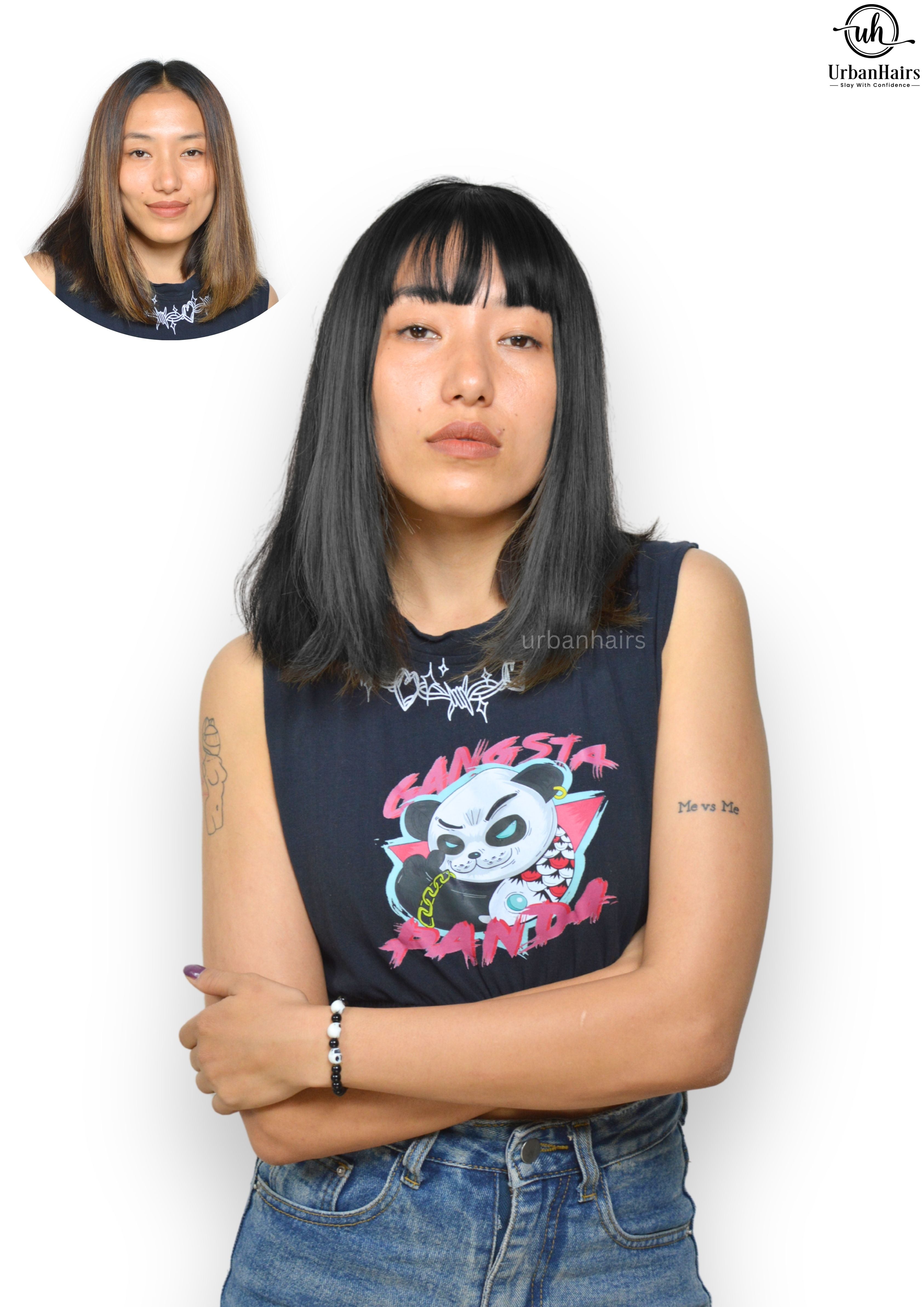 Korean Bangs | 100% Original Human Hair | Easy to use & Fix with Clips