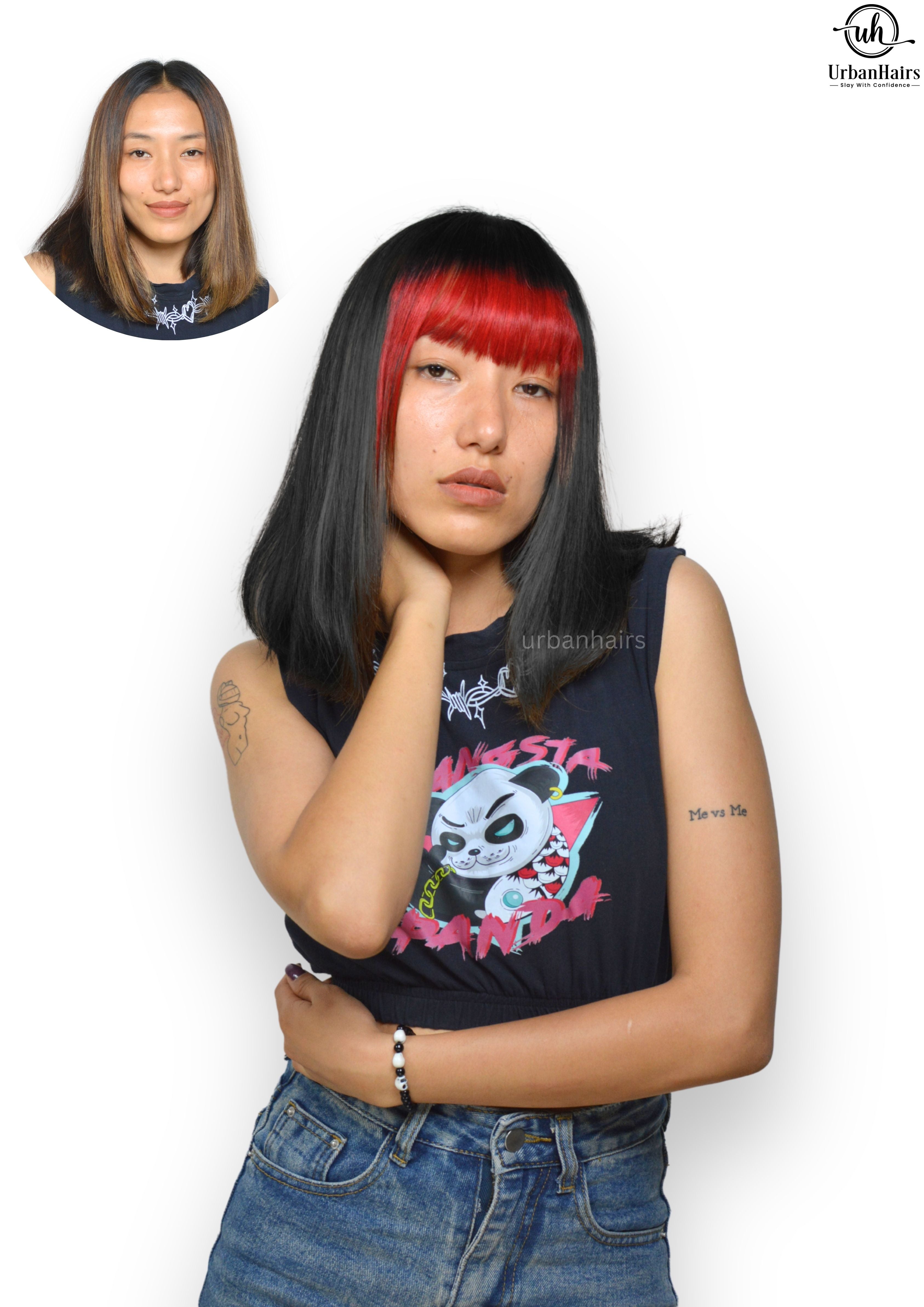 FIERY FRINGES | 100% ORIGINAL HUMAN HAIR | EASY TO USE & FIX WITH CLIPS