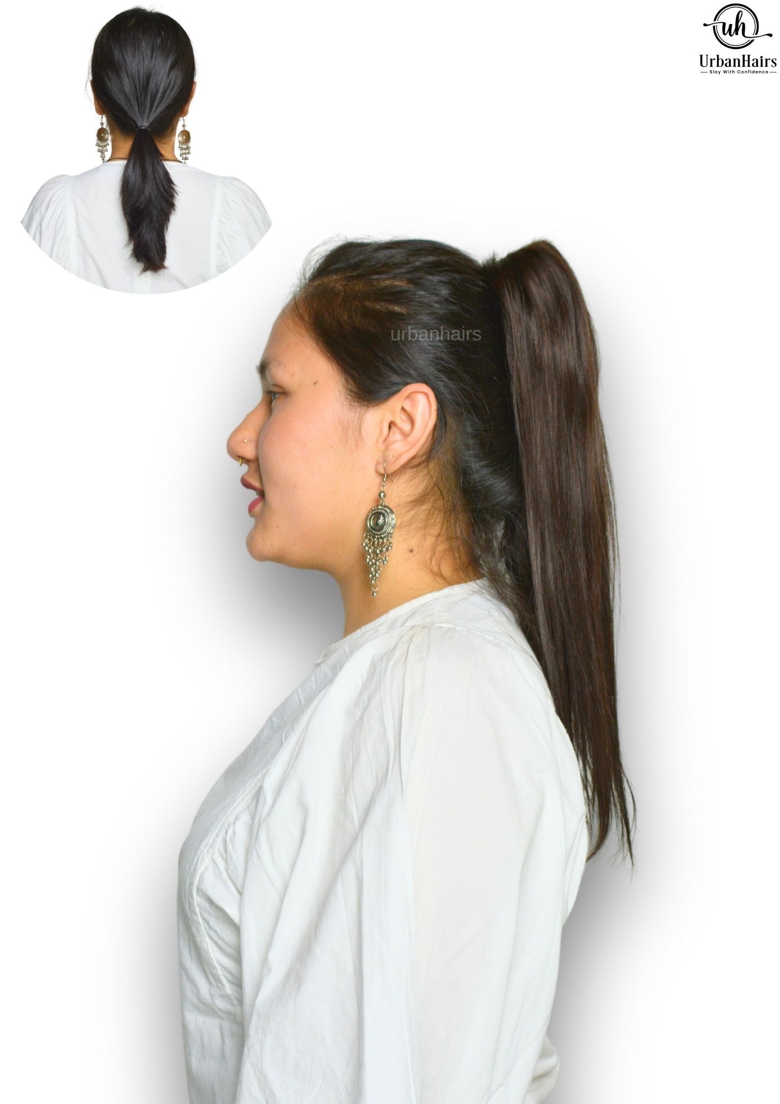 Claw Clip-in Ponytail Extensions | High Volume