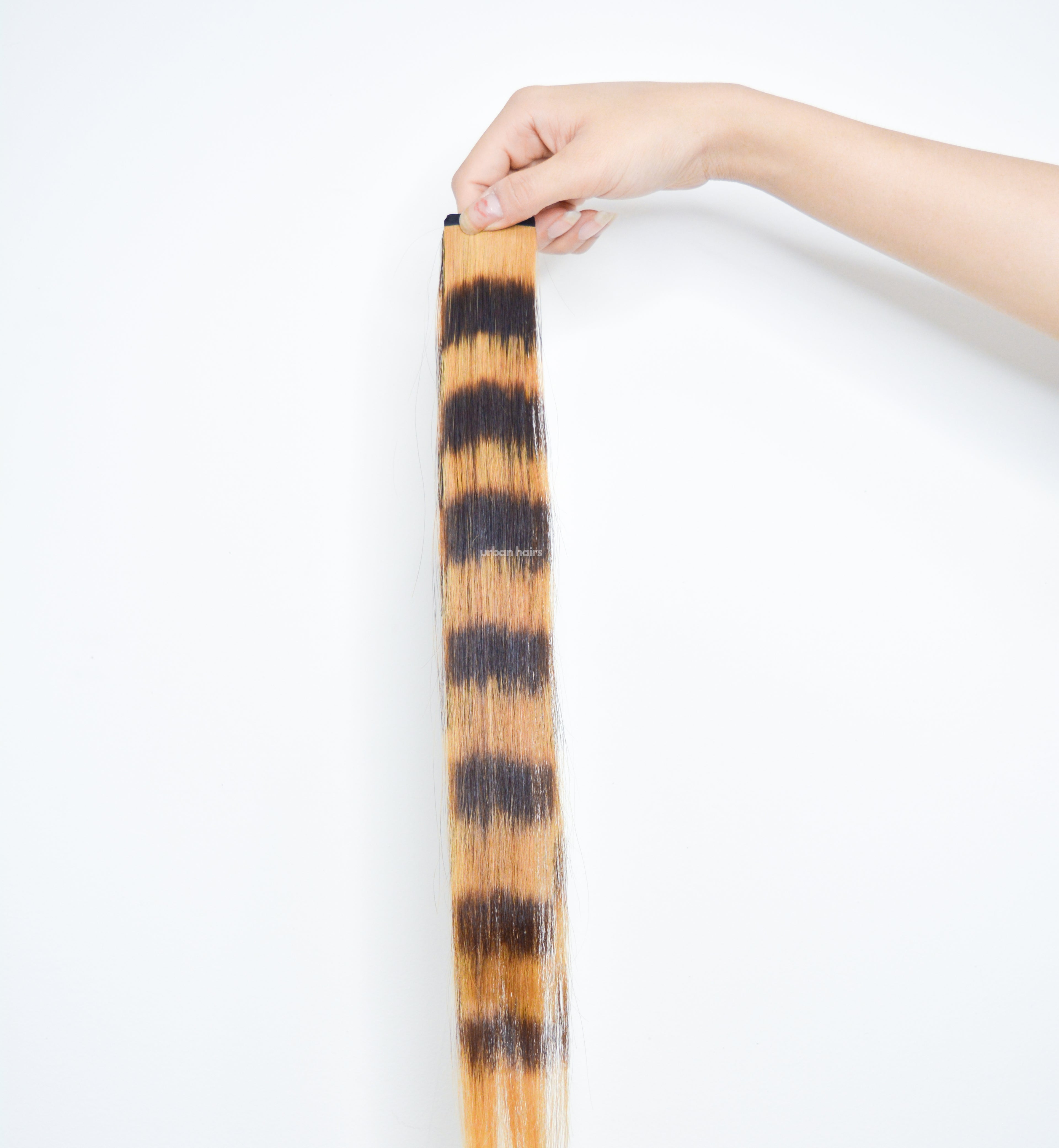 Coontails Streaks | 100% Human Hair Extensions | 18"