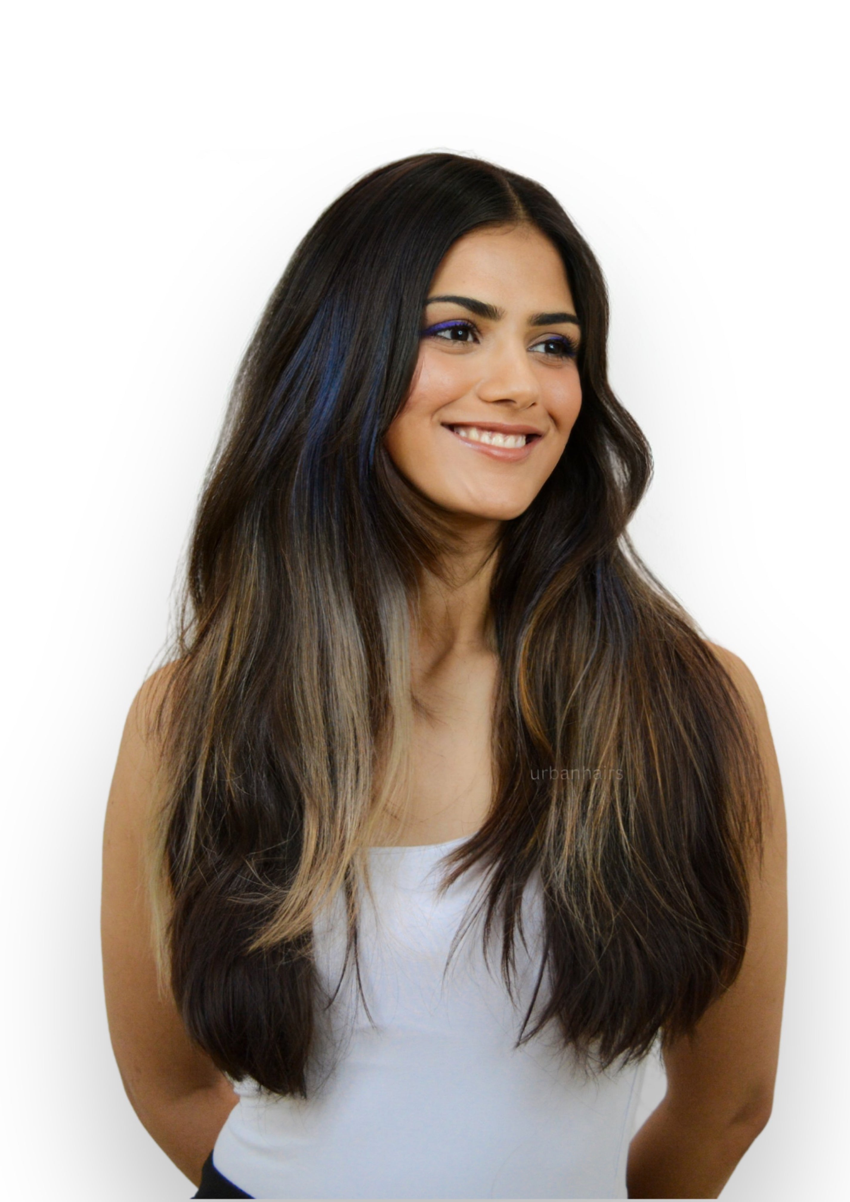 Celestial Blend Streaks | 100% Human Hair Extensions | 18"