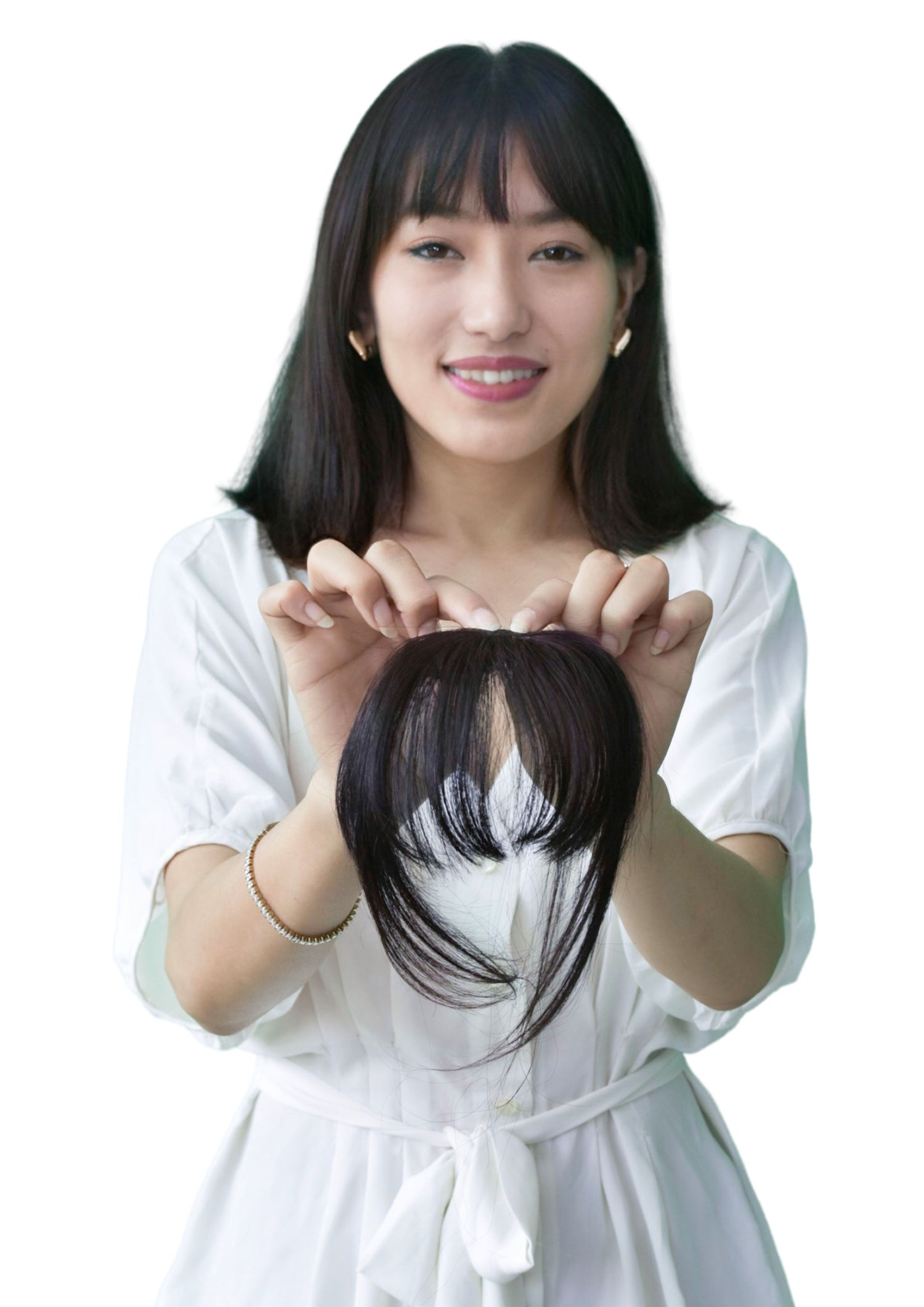 Korean Bangs | 100% Original Human Hair  | Easy to use & Fix with Clips