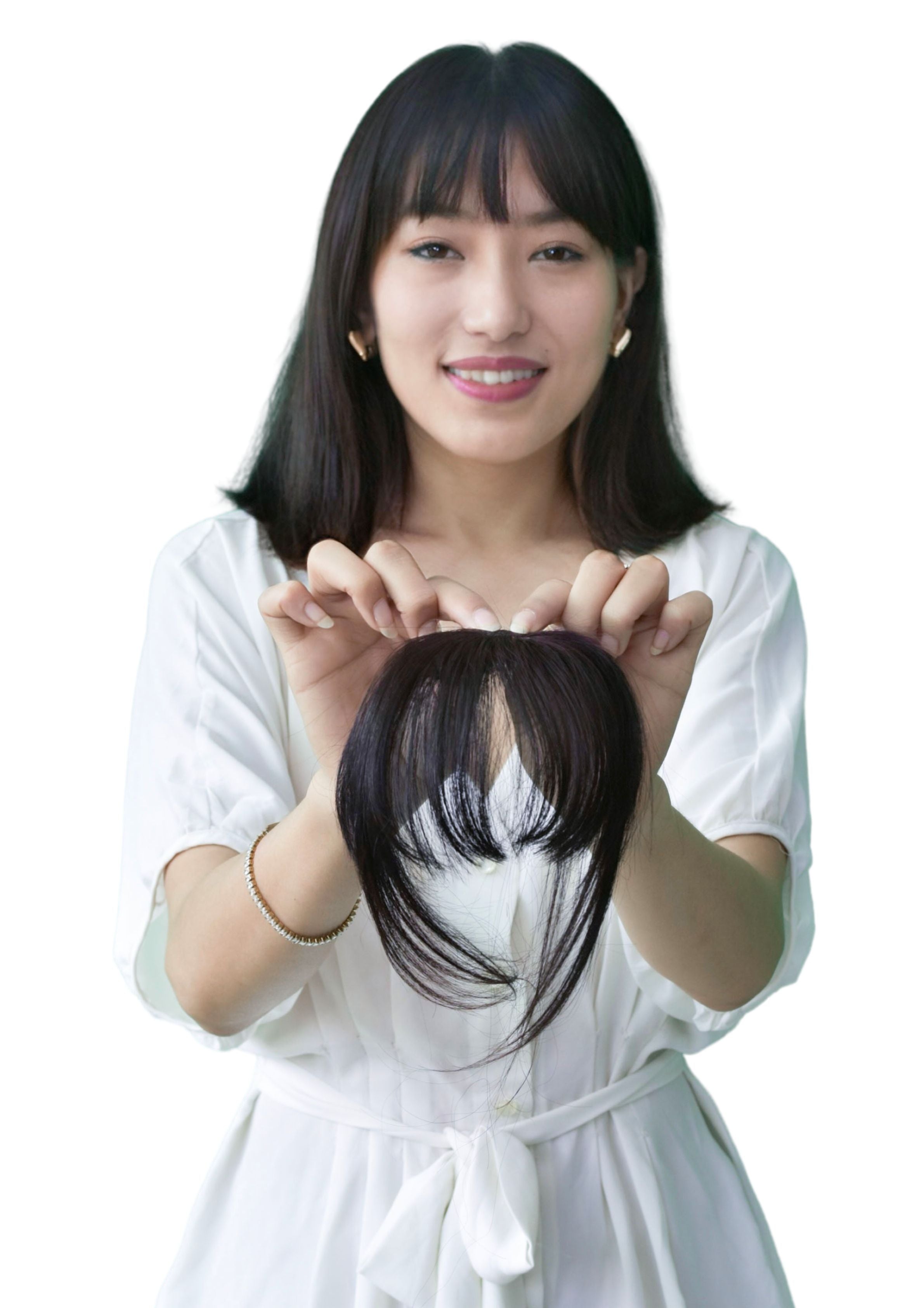 Korean Bangs | 100% Original Human Hair | Easy to use & Fix with Clips