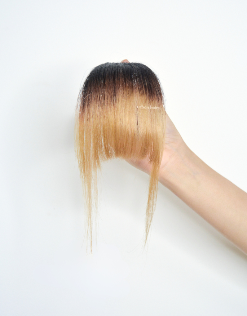 AMBER FRINGES | 100% ORIGINAL HUMAN HAIR | EASY TO USE & FIX WITH CLIPS