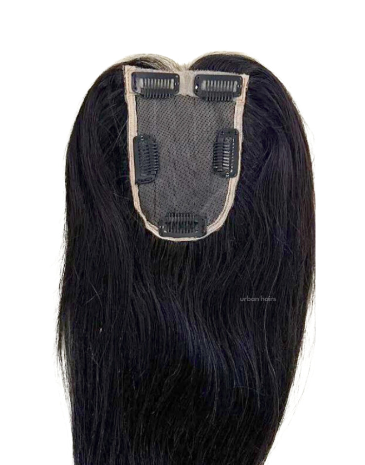 Scalp Topper - Lace Base / 100% Human Hair / 3x4