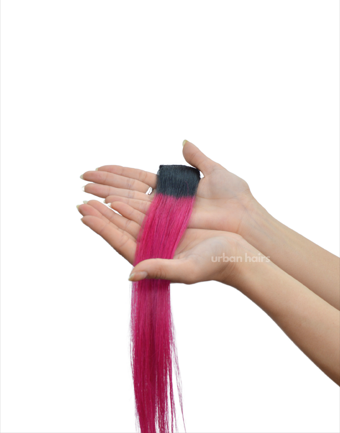 Fushia Fusion Hair Streaks | 100% Human Hair Extensions