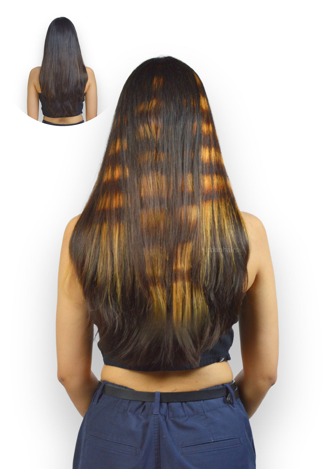 Coontails Streaks | 100% Human Hair Extensions | 18"
