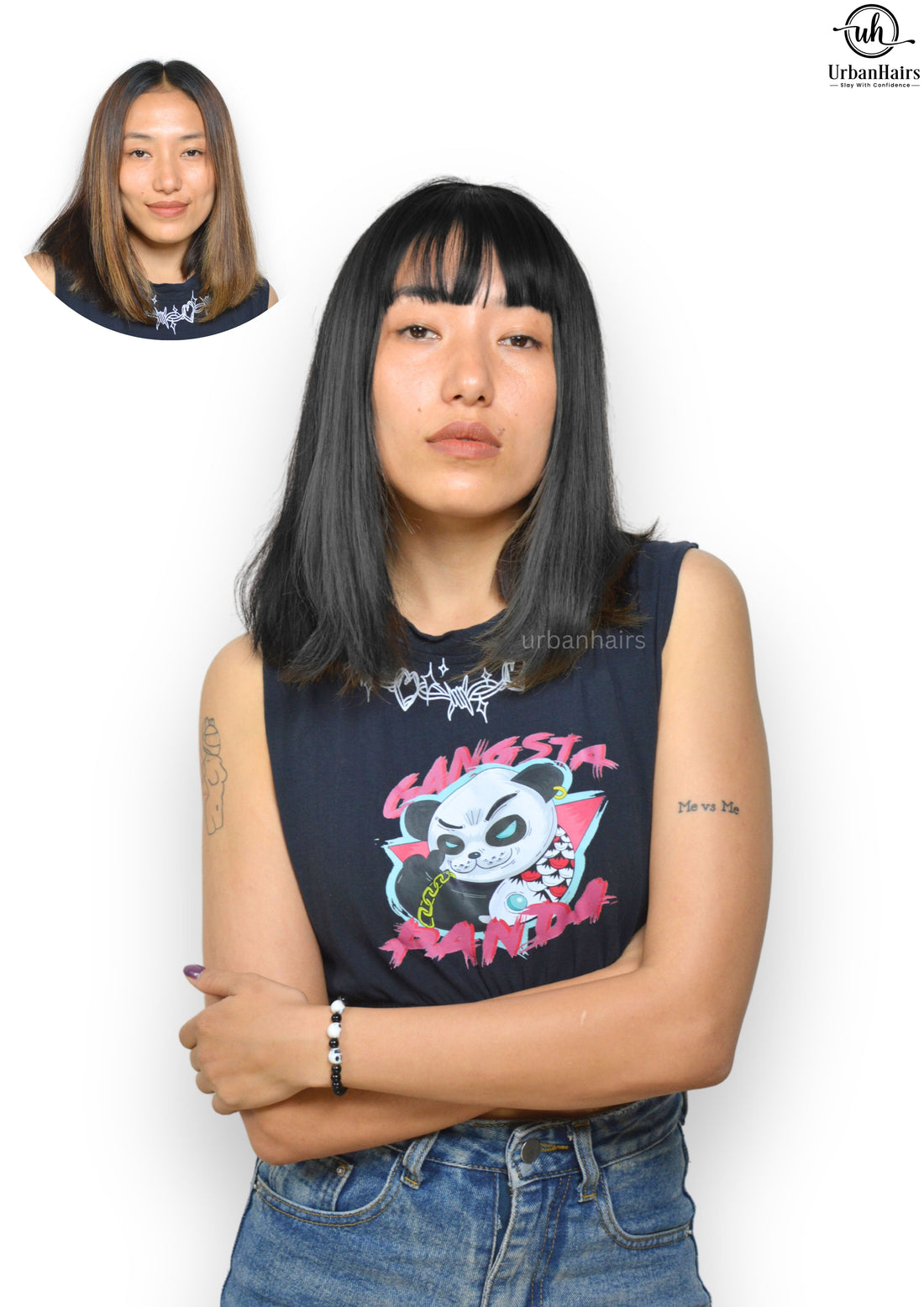 Korean Bangs | 100% Original Human Hair | Easy to use & Fix with Clips