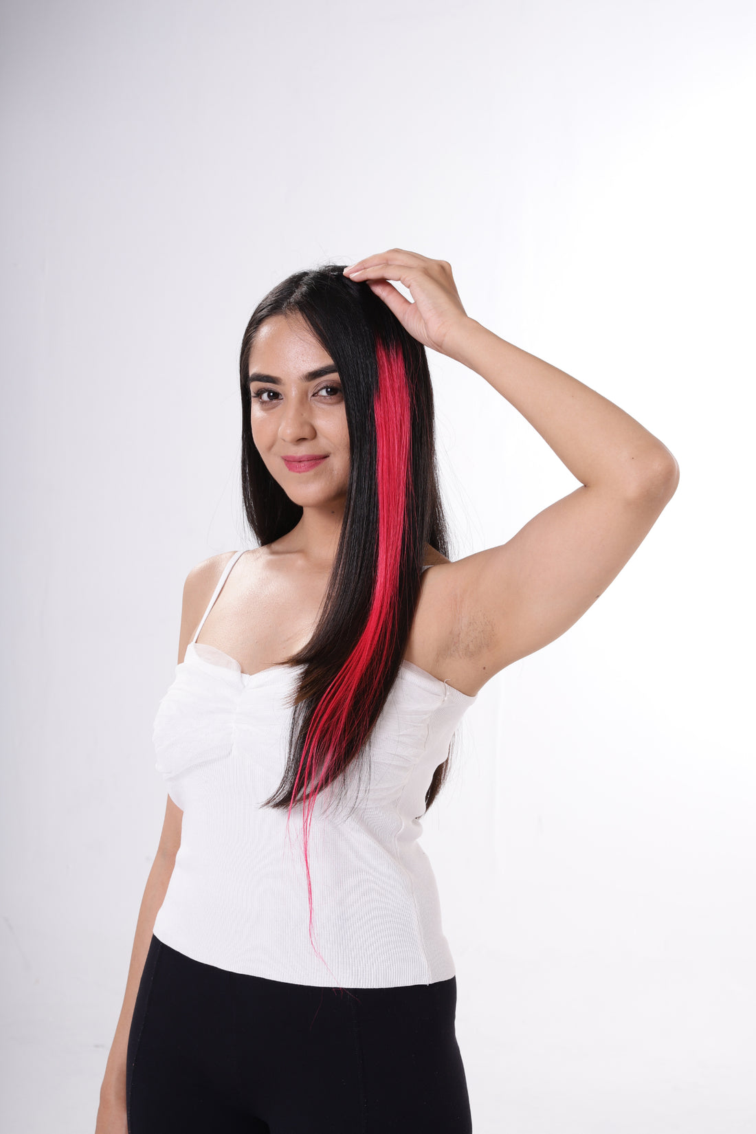 Fushia Fusion Hair Streaks | 100% Human Hair Extensions